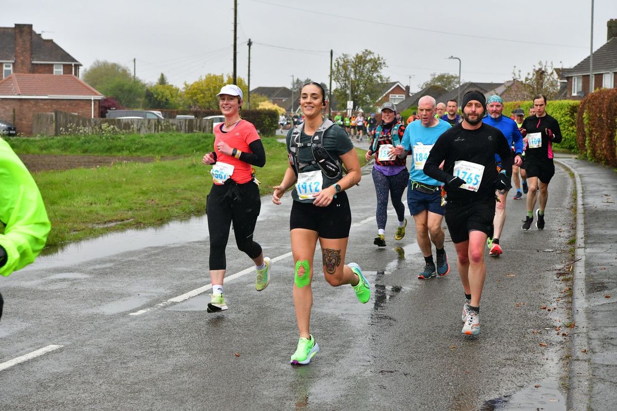 Georgina competing in Brighton Marathon